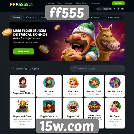 Análise das principais funcionalidades do site ff555