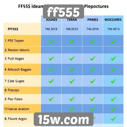 Comparação do ff555 com outras plataformas de jogos